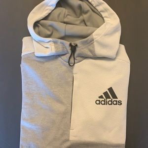 Adidas hooded men’s small pull over with pockets